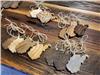 West Virginia State Shape Wood Ornament