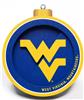 WVU 3D Logo Ornament