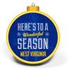 WVU 3D Logo Ornament