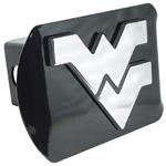 WVU Black Chrome Hitch Cover