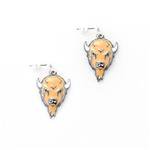 Marshall Enamel Logo Earrings