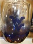 WVU Stemless Wine Glass