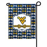 WVU Bow Tie Garden Flag
