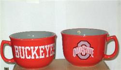 RFSJ Ohio State Buckeyes Ceramic 16oz Relief (3D) Mug, Red